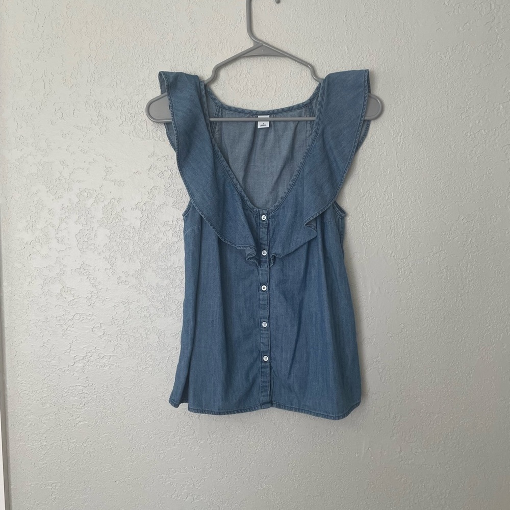 Old navy denim blouse
